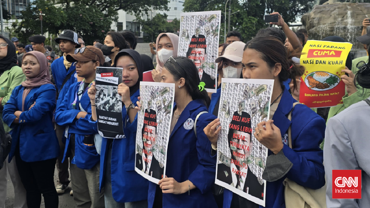 BEM SI Kerakyatan Gelar Aksi di Patung Kuda, Tolak Keras PPN 12 Persen